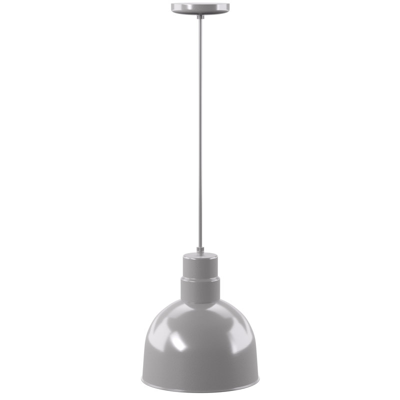 Luminaire suspendu en dôme à 1 lumière style RLM Dhrampla, Bleu marine, H 11 po x l 10 po x P 10 po