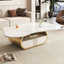 Table basse moderne avec tablette et tiroir de rangement-1650174730