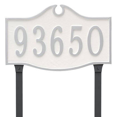 Plaque d’adresse murale sur 1 ligne colonial