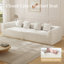 Canapé surdimensionné sans os de 120 pouces de large en chenille confortable avec assise profonde et dossier bas-1478824063