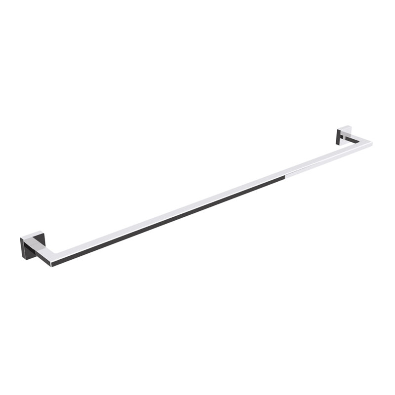 Barre à serviettes murale Dado, Chrome poli, H 1,6 po x l 33,1 po x P 3,2 po
