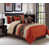 Rust Orange/Taupe/Brown