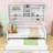 Wood Daybed with Trundle and Built-in Storage Cabinets and Shelves-925512130-925512128