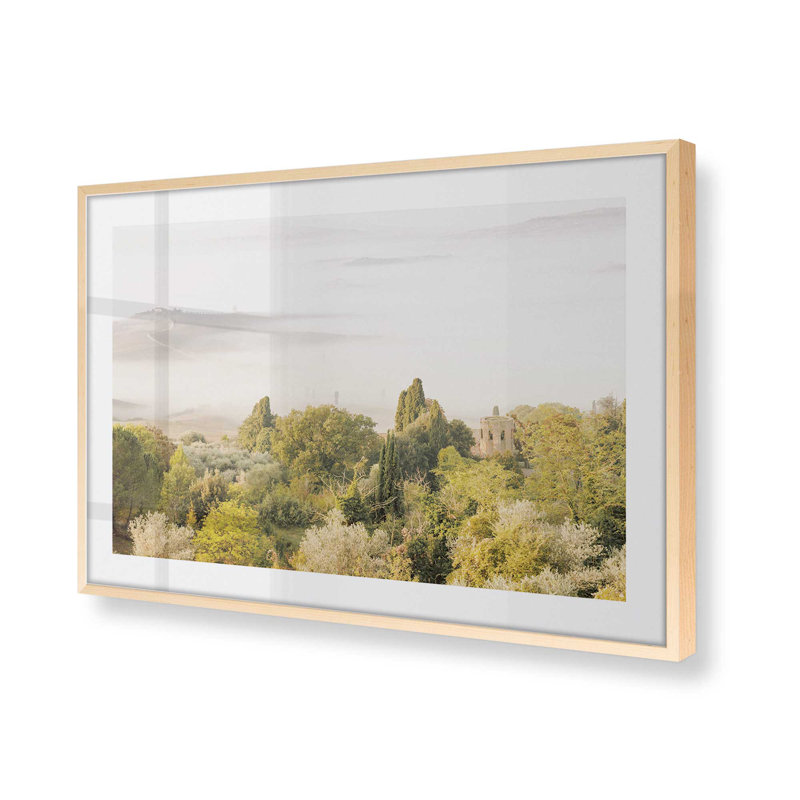 Imprimé voile de la nature, opaque, Érable brut encadré, H 25 po x l 37 po x P 1,25 po