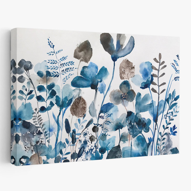 Paysage, nature, plantes, fleurs, abstrait, fleurs parfumées, art mural, H 32 po x l 48 po