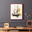 NAUTICAL Series CCCCLIIII - Impression encadrée de qualité supérieure - Prêt à être accroché - Aucun clou requis-1194290448-1194290451
