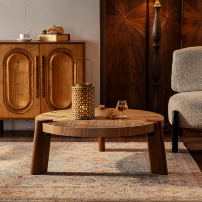 Round Coffee Table For Living Room, Accent Table For Apartment