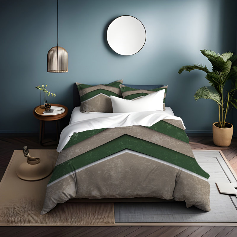 Literie , Housse de couette grand + 2 grandes taies décorat