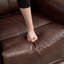 Ensemble de salon inclinable électrique en cuir fleur 2 pièces: fauteuil inclinable électrique + canapé avec Type-C et USB-17182529