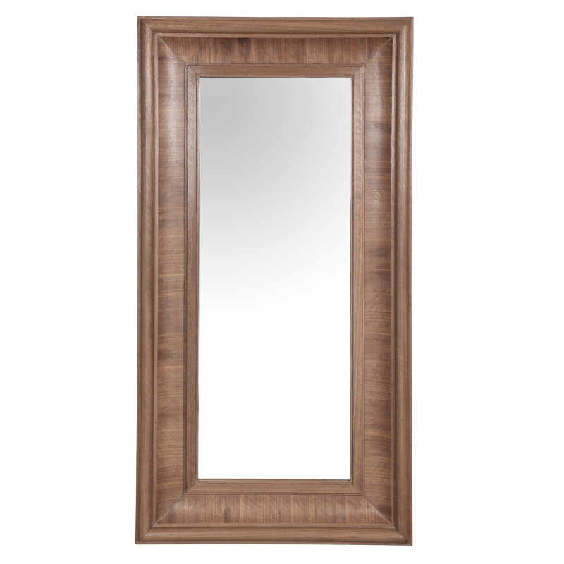 Miroir Kaya, 63,4 po x 32,3 po, Noyer, Rectangulaire