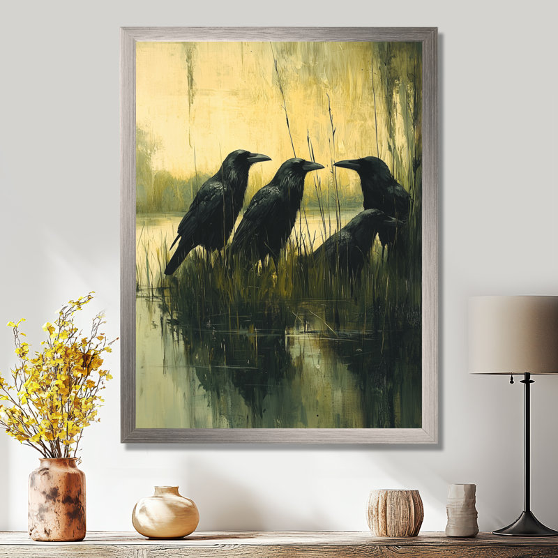 Lamberton - animaux, art mural, H 32 po x l 16 po, Argent, Reproduction encadrée d'une seule photo
