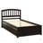 Twin Platform Storage Bed Wood Bed Frame With Two Drawers And Headboard-1334453500