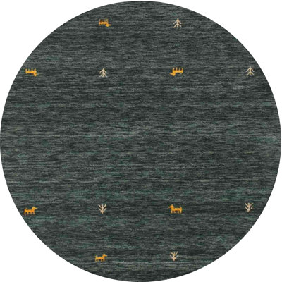Tapis olive / gris Delora