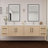 Victoria 83.5 " W Wall Mounted 2 Double Vanity Bathroom Vanity With Acrylic Top-97880876