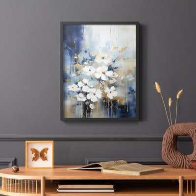 FLORAL Series CCLXXII  -Premium Framed Print -Ready to Hang - No Nails Required