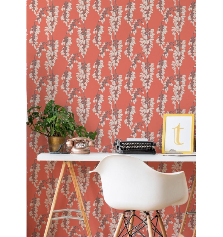 Nomad Heart Breaker 10' L x 24" W Wallpaper Roll, Light Blue, Peel & Stick