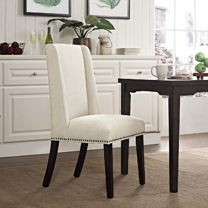 Modway Baron Fabric Dining Chair, Beige 