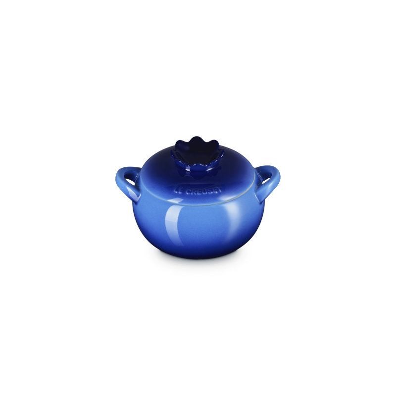 Le Creuset Stoneware Blueberry Mini Cocotte, 16 Oz. - Azure Blue