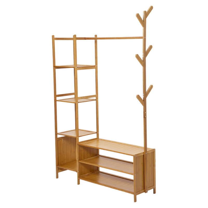 100cm Clothing Rack, Natural Wood