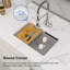 Évier de cuisine en quartz composite encastré 28 po x 19 po-106838249