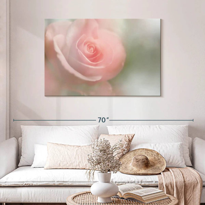 Rose tendre Harnek I, H 30 po x l 45 po