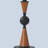 23.2" Modern Solidwood Round Shape Table Lamp With USB（Set Of 2）