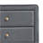 Light Grey Upholstered 5-Drawer Chest
