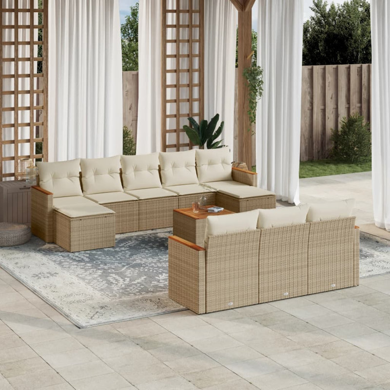 Ensemble de canapé de jardin Vidaxl