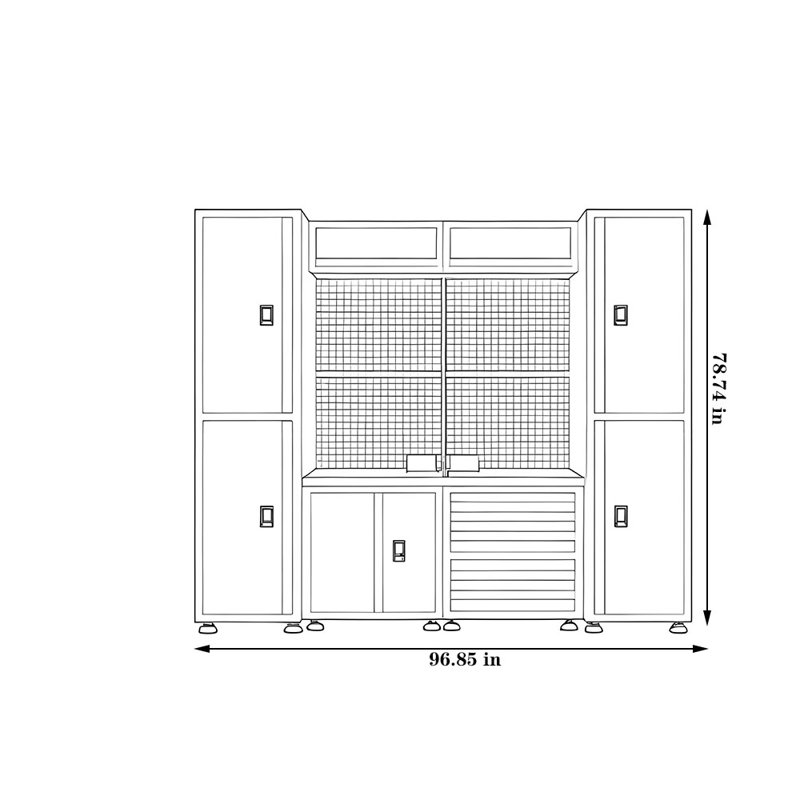 Heavy-Duty Metal Tool Cabinet for Automotive
