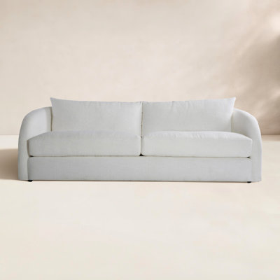 Palermo 95'' Wide Aluminum Loveseat with Cushions