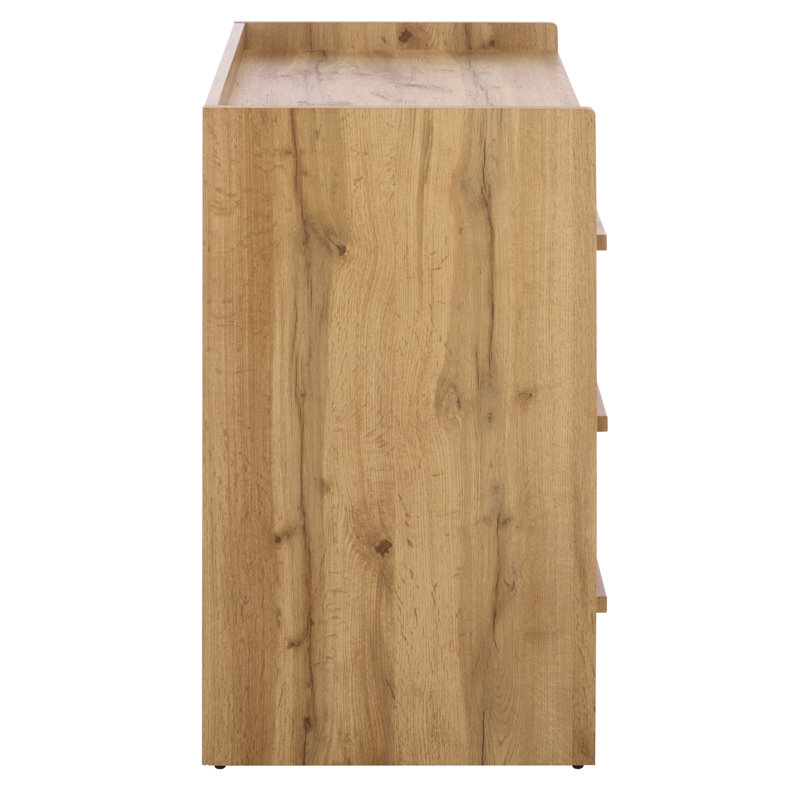 Commode 3 tiroirs Mishi, Chêne