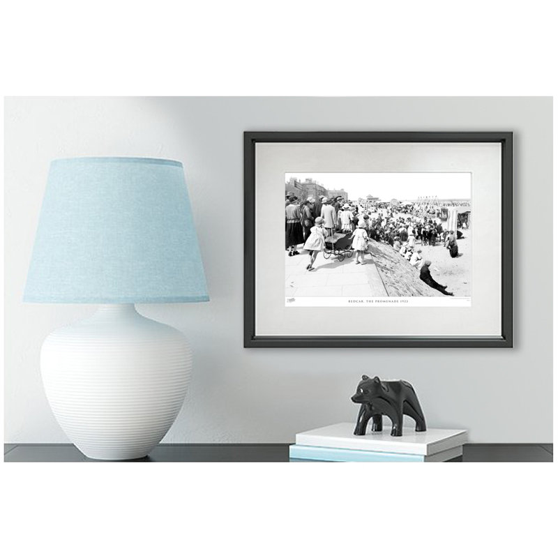 Redcar, the Promenade 1923 1 Piece Single Picture Frame Wall Art, 45cm H x 60cm W x 2.3cm D