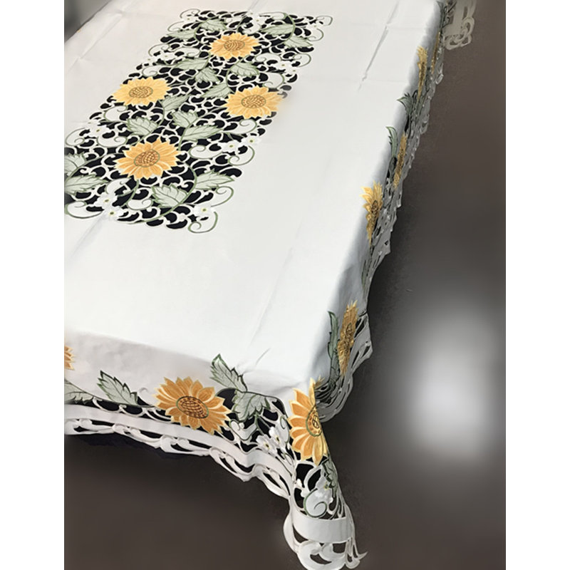 Nappe floral planchette, L 90 po x l 68 po