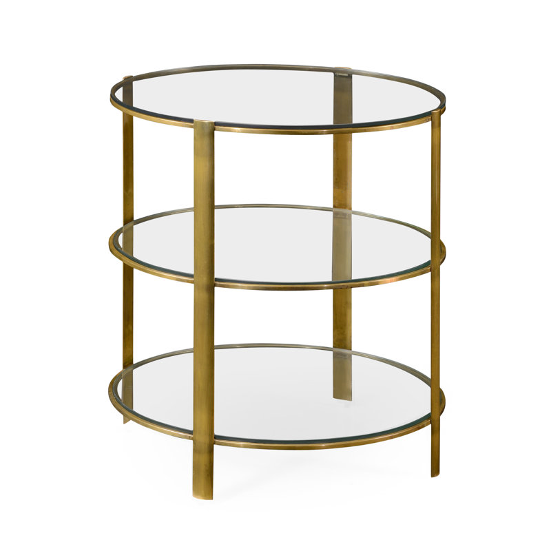 Cosmo Glass Top End Table