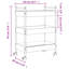 Watsonville Metal Bar Cart-466139546