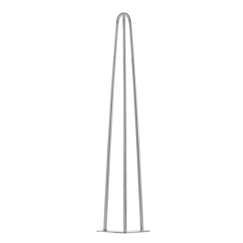 Tessio Table Leg, Silver, 71cm H x 9cm W x 9cm D