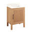 24" Ayanna Single Bathroom Vanity Set with Rectangular Undermount Sink-77152613-77152611