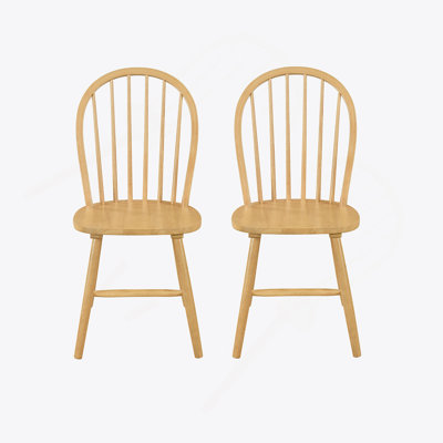 36 Inch H Spindle Back W.Chair (Set Of 2)