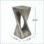 Table de bout Twist Shape - gris, texture semblable au bois, sans assemblage-129458337