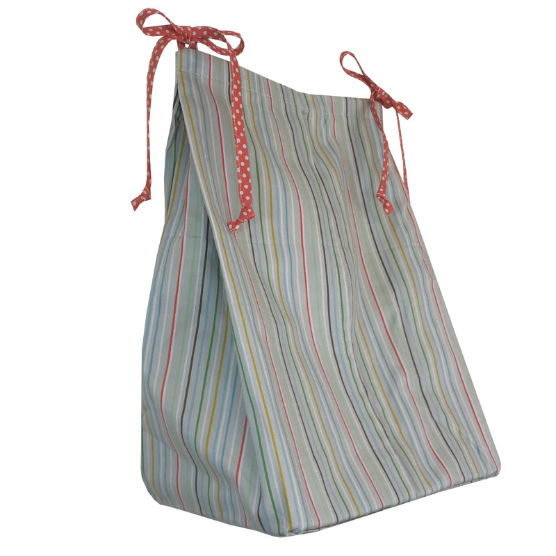 100% Cotton Striped Crib Diaper Stacker
