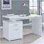 Bureau réversible blanc à 2 tiroirs-26251488