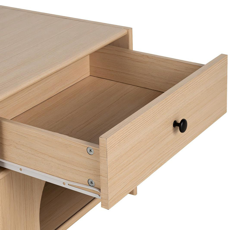Cat Litter Box Enclosure Side Table with Drawer