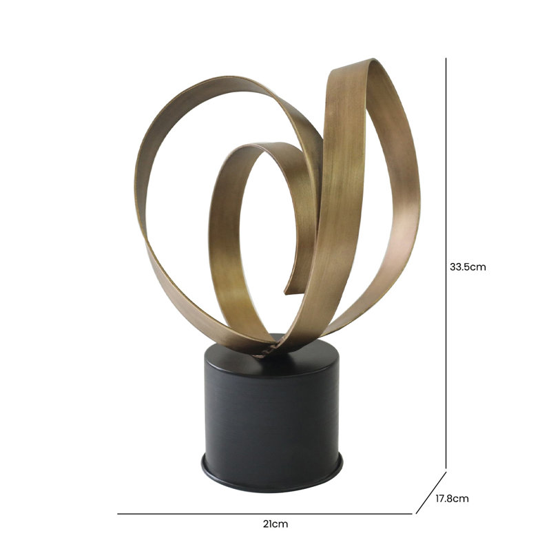 Belayneh Antique Sculpture for Living Room, Modern Figurine Accents Home Tabletop Décor