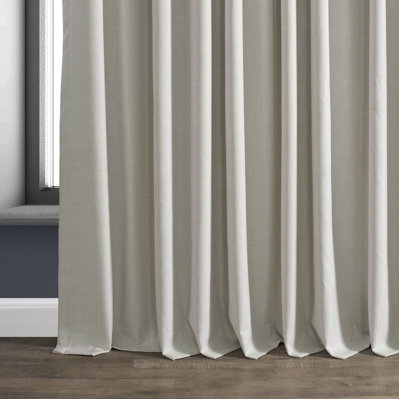 Rideaux occultant en polyester extra large Dondie, L 100 po x L 96 po, Blanc chaud