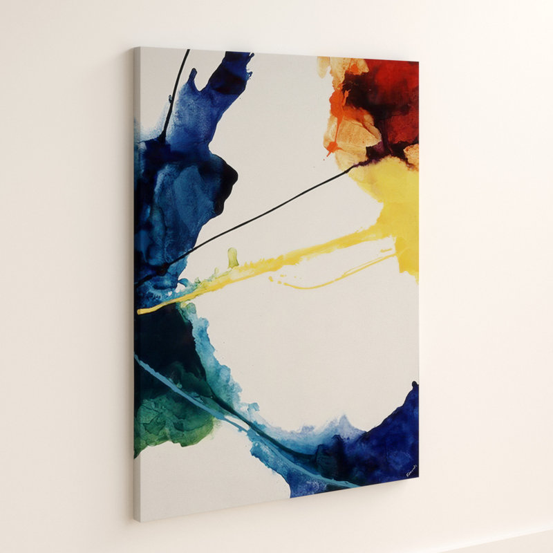 « céleste viii », reproduction de peinture à l’aquarelle, H 48 po x l 36 po x P 1,5 po, Toile