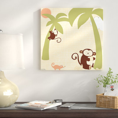 « baby jungle ii », impression sur toile tendue