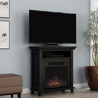Theophania TV Stand for TVs up to 32" with Electric Fireplace Included
