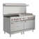 60 In. Commercial Range with 36 In. Griddle, 