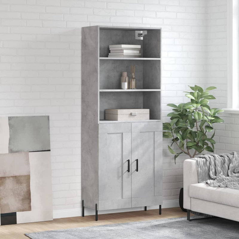 Mellitz 69.5cm Sideboard, Concrete Grey