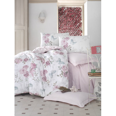 Cotton Floral Duvet Cover